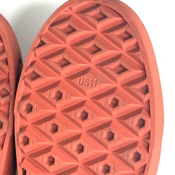 VANS Slip On Mule TRK Checkboard Print Casual Boat Shoes Sandals Mens 11 Orange - Picture 8 of 8